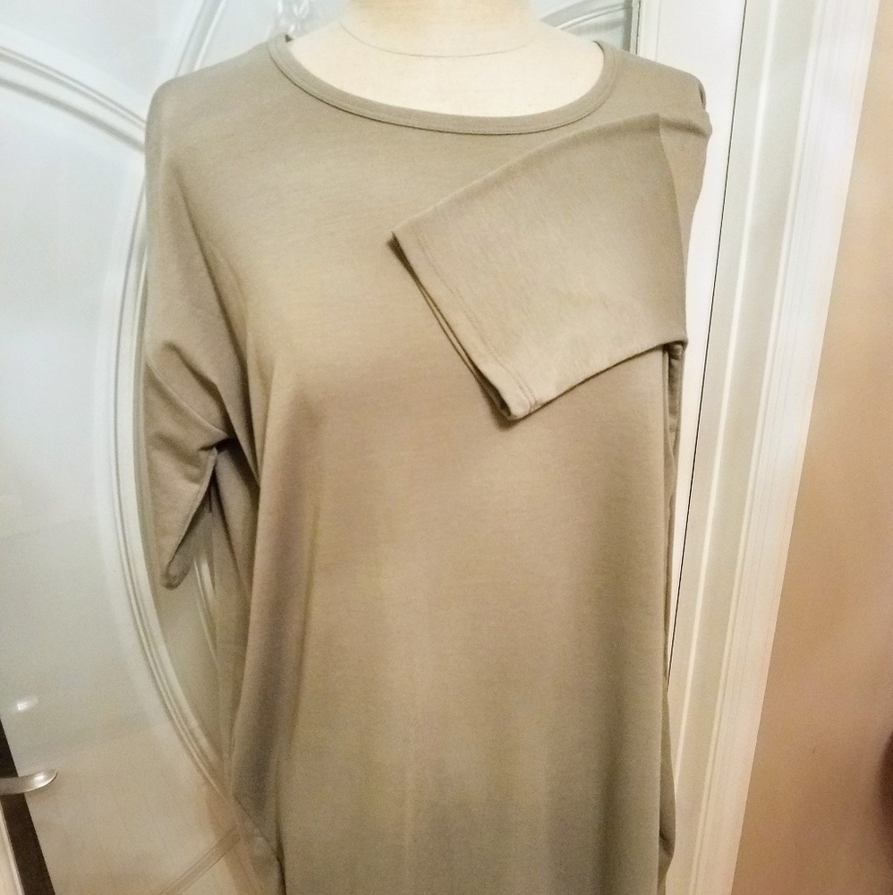 LuLaRoe Olive Green Irma XS - NWOT
